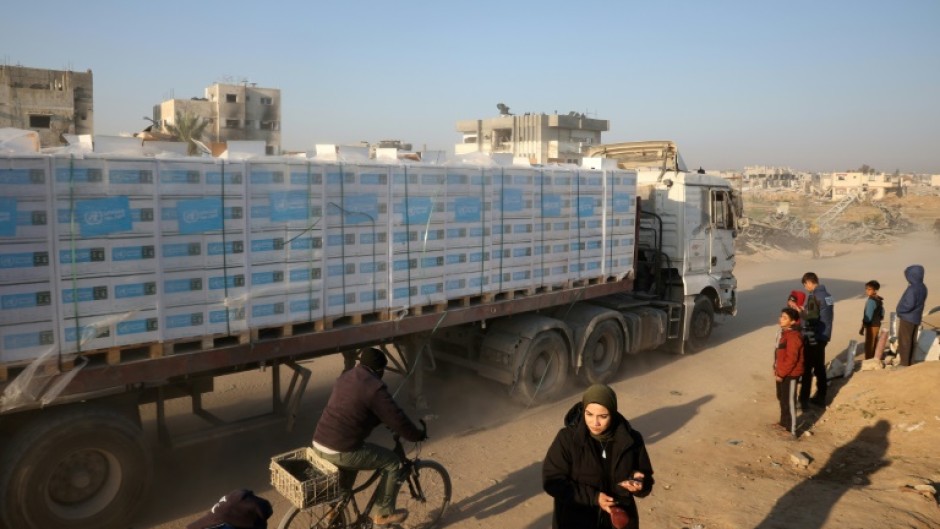 The ceasefire has seen a surge of aid into Gaza, although Hamas has complained that some essential items are still not being delivered.