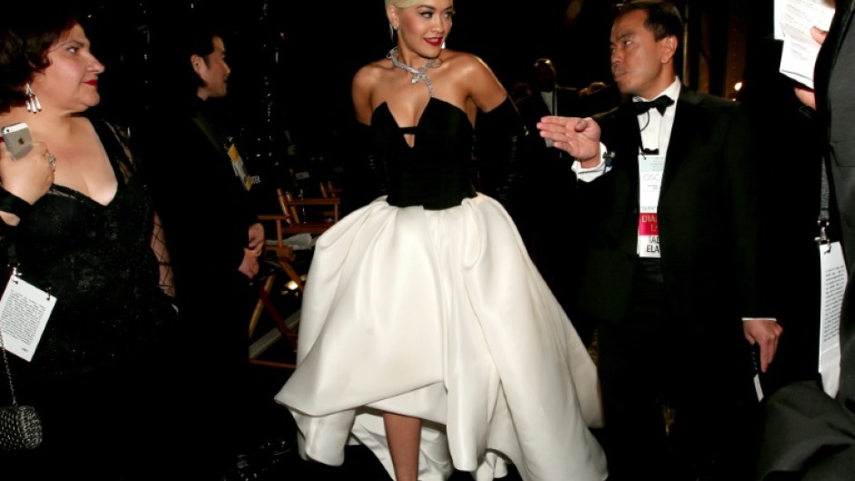 Kosovo-born pop star Rita Ora at the Oscars