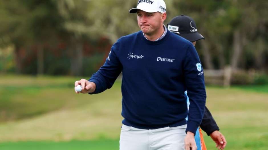 Sepp Straka of Austria fired a 65 to grab the lead after the second round of the PGA Pebble Beach Pro-Am