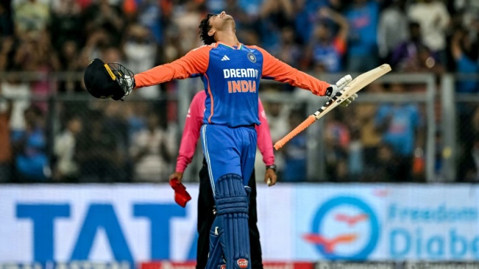 Opener Abhishek Sharma smashed 135 runs as India reached 247-9 in the fifth and final T20 international cricket match against England in Mumbai