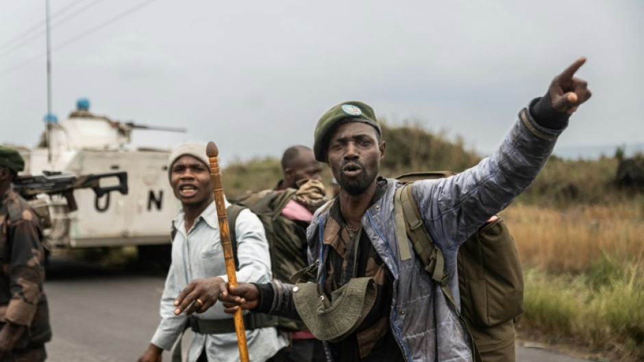 The Congolese military were supported by militia, UN peacekeepers and regional forces