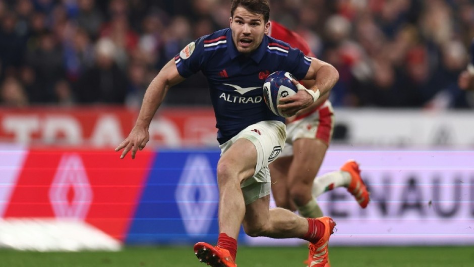 Running the show: Antoine Dupont has now made 37 try assists in 56 Tests for France