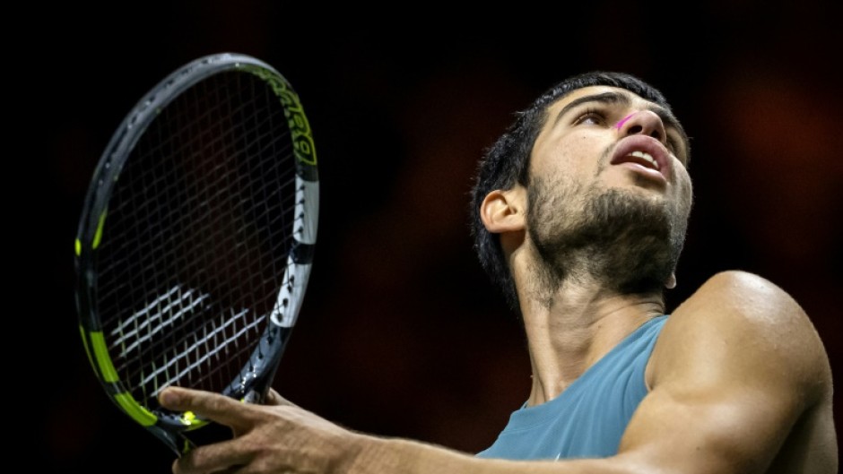 Spain's Carlos Alcaraz won his first indoor tournament 