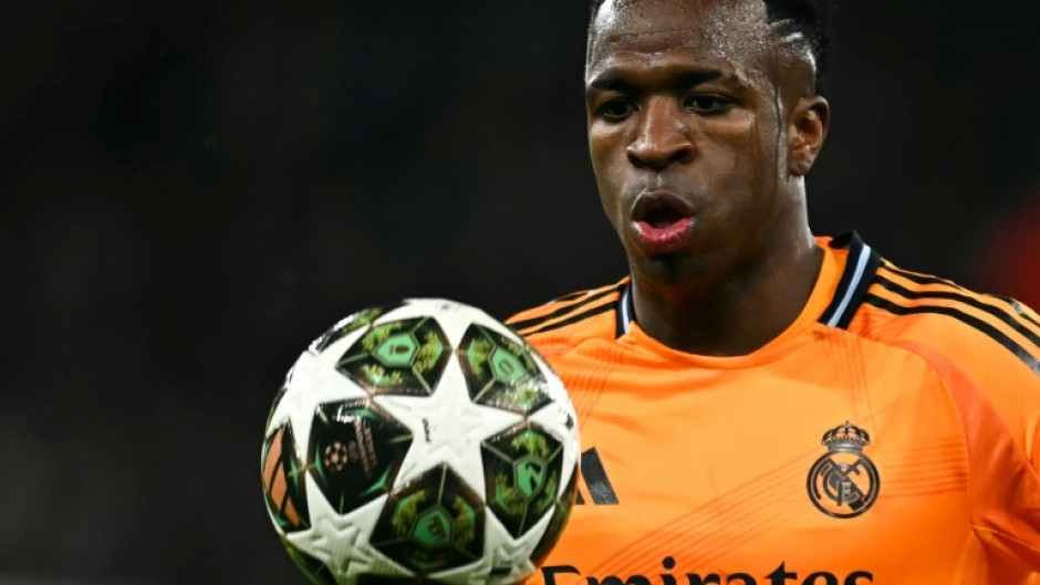 Real Madrid's Brazilian forward Vinicius Junior was named player of the match against Man City