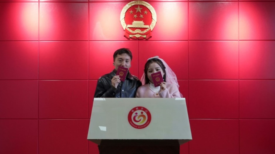 The Chinese city of Luliang is one of many places where local authorities are offering cash to coax couples into tying the knot