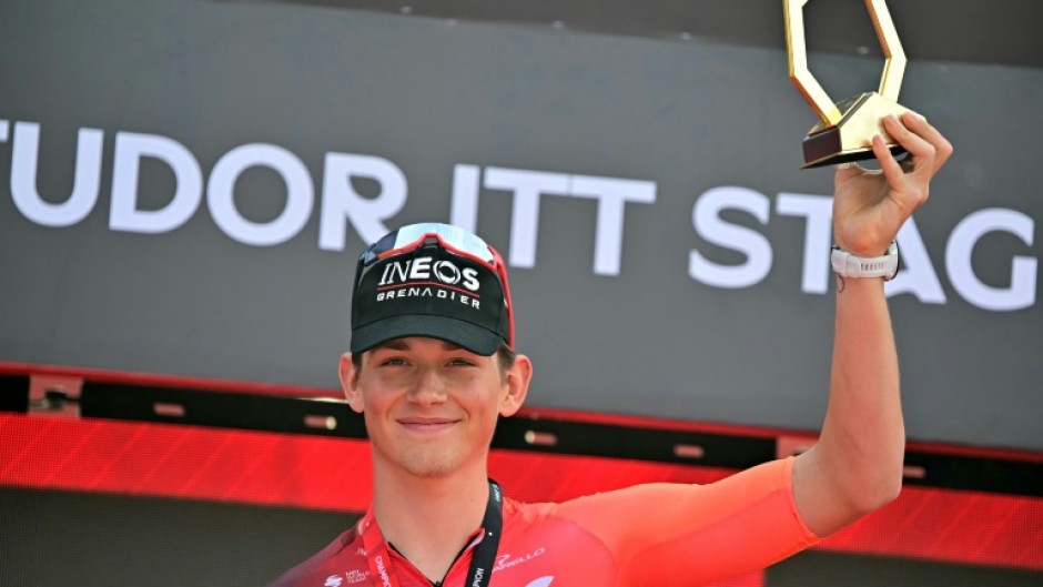 Joshua Tarling of Wales won the UAE Tour time trial