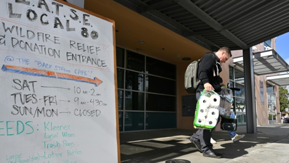 Prop master Dutch Merrick lost his home in the Los Angeles fires and now finds himself relying on a food bank