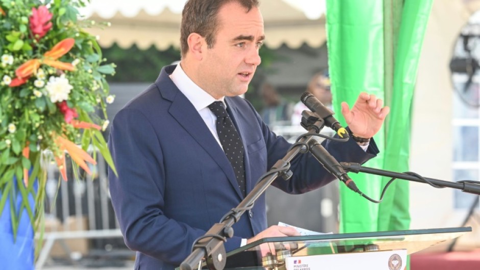 Lecornu hailed the base's handover as a 'historic moment' for the two countries