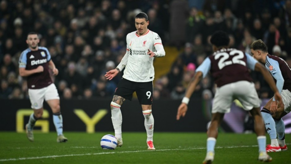 Darwin Nunez missed a clear chance to give title-chasing Liverpool victory at Aston Villa