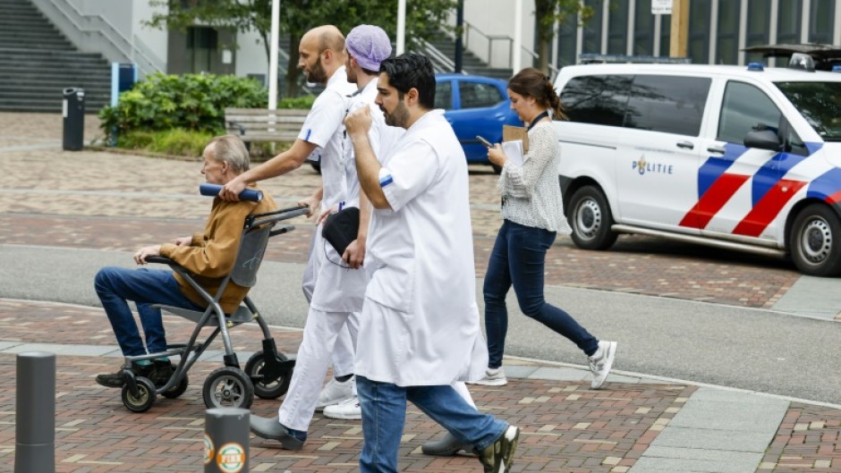 The attack sparked panic in the hospital