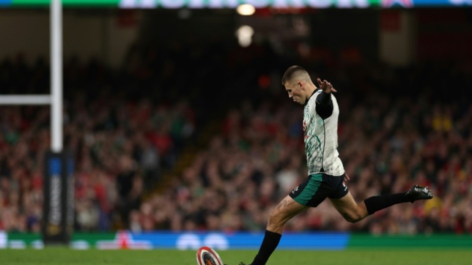 Ireland's Sam Prendergast on target against Wales 