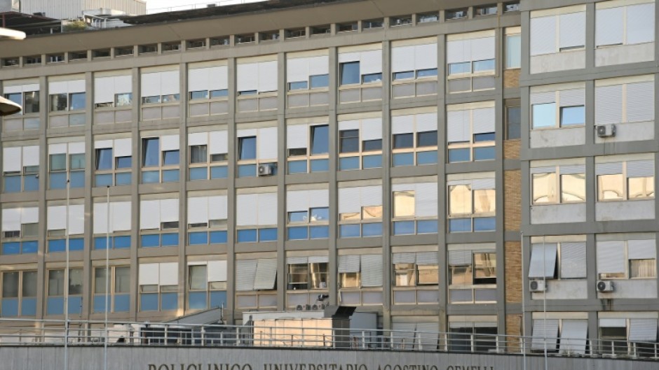 The pope is staying in a special suite 