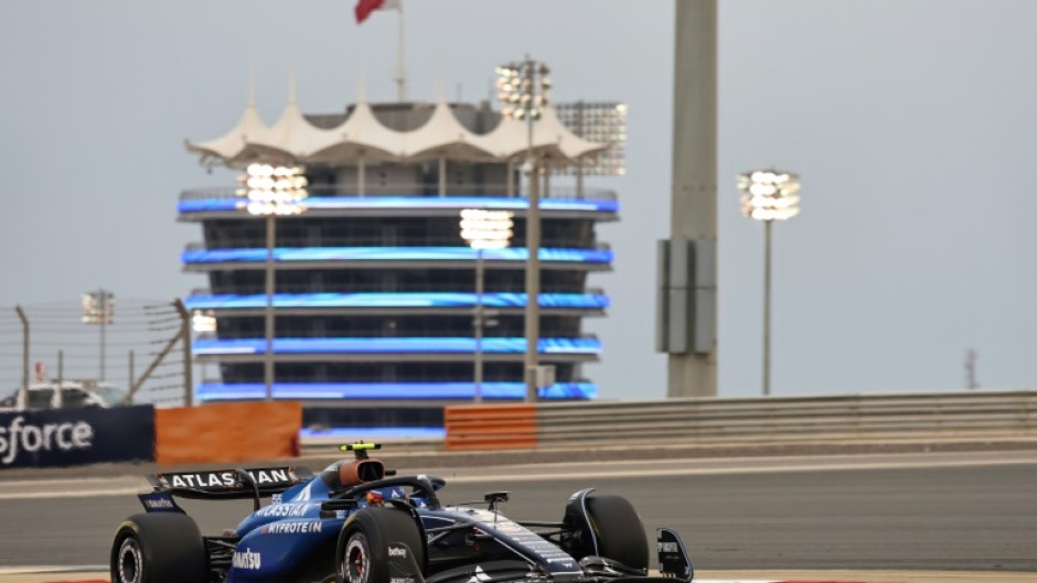 Williams' new driver Carlos Sainz clocking up the miles on the second day of testing in Bahrain