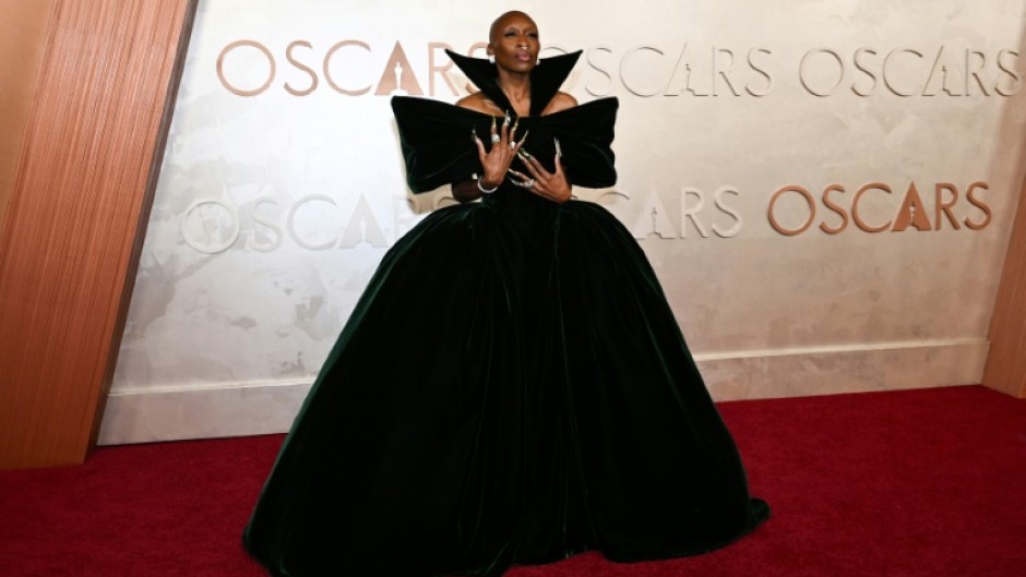 'Wicked' star Cynthia Erivo gave Elphaba vibes at the Oscars in dark green Louis Vuitton