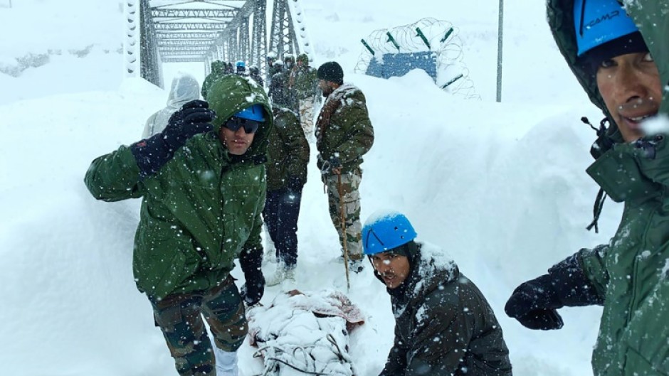 At least four people were killed in India after an avalanche hit a remote border area, officials said