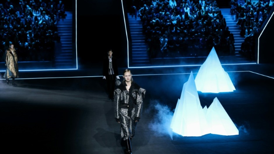 The Dior show featured earth, wind, fire and ice