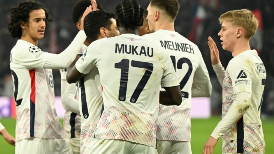 Hakon Haraldsson (R) gave Lille real hope of reaching the Champions League quarter-finals for the first time