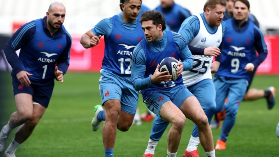 Pierre Louis Barassi (C) and Yoram Moefana (CL) started together for the first time against Wales in January