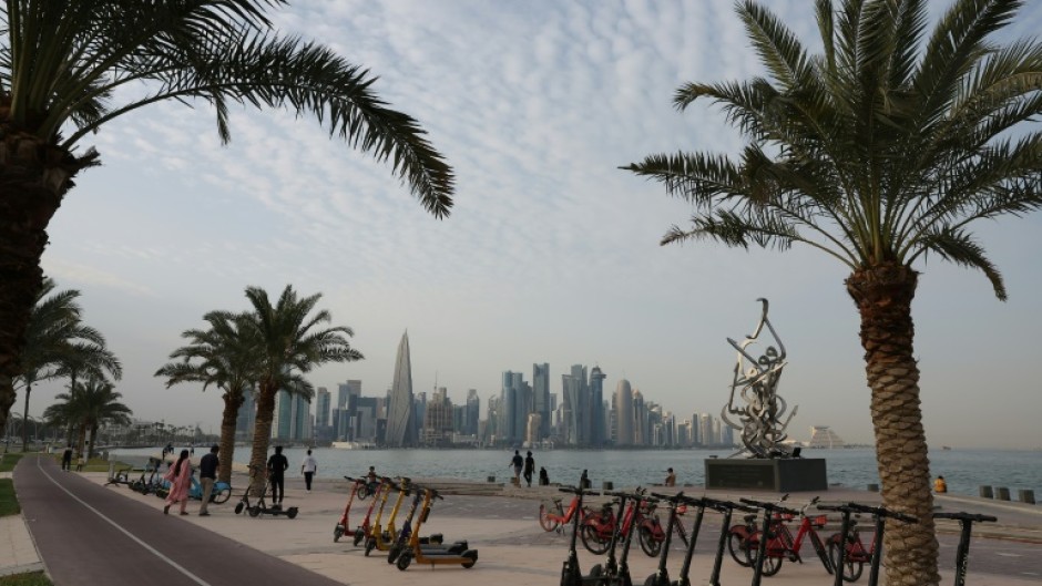 The skyline of Qatar's capital Doha, which like other Gulf Arab states is in an arid desert region
