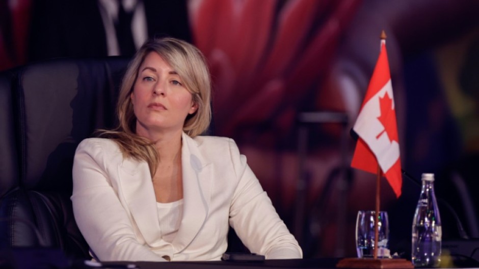 Canada's Foreign Minister Melanie Joly attends at the G20 foreign ministers meeting Johannesburg, South Africa on February 20, 2025