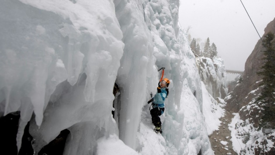 Jen Brinkley has been coming to Ouray to climb in the ice park for three decades