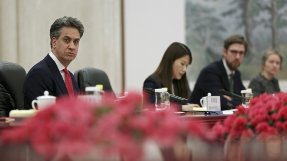 Miliband is the third minister in Starmer's cabinet to visit China
