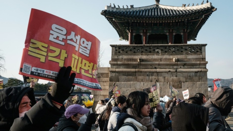 South Korean protesters held mass weekend demonstrations against and in support of impeached President Yoon Suk Yeol