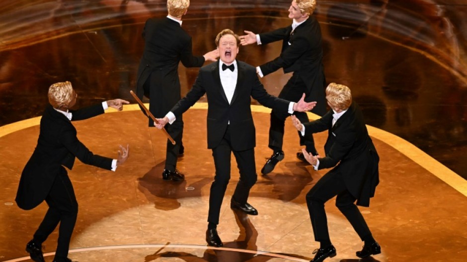 US comedian and host Conan O'Brien's first Oscars stint earned wide praise