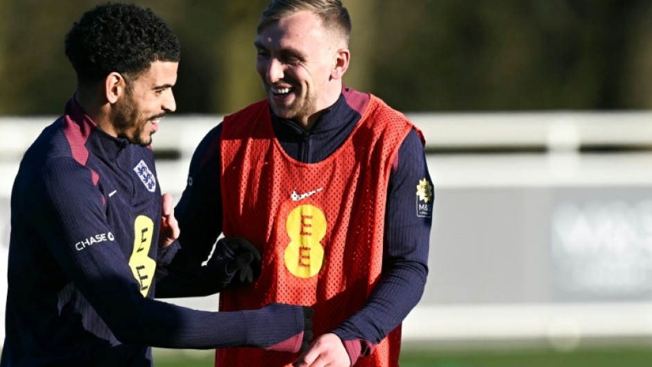 Morgan Gibbs-White (left) has been drafted in to Thomas Tuchel's first England squad