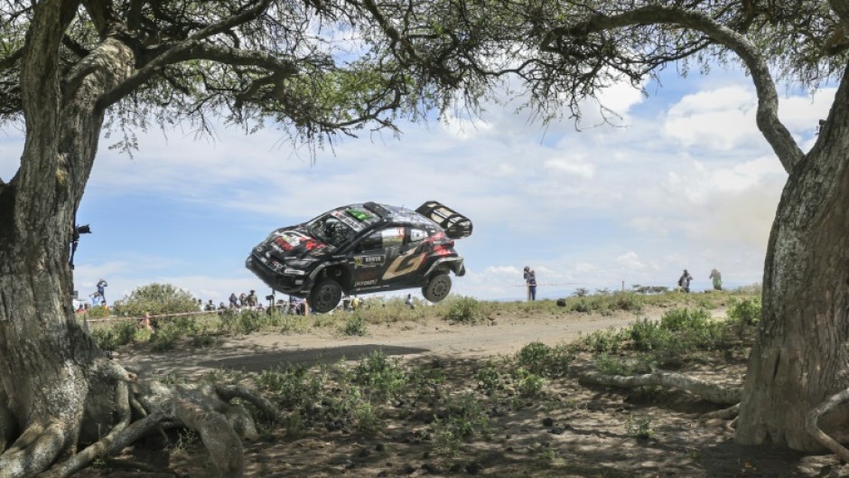 Elfyn Evans 'erred on the side of caution' as he stalked the lead on the second day of Safari Rally Kenya