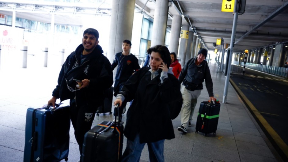 Passengers were forced to leave Heathrow because of the shutdown