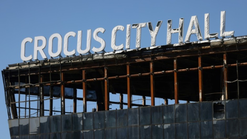 The Crocus City Hall venue was burnt out in the attack