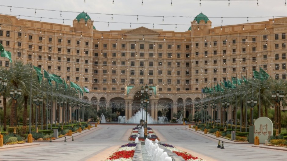 The Ritz-Carlton in Riyadh where talks are underway with US mediation to try to reach a ceasefire in the Russia Ukraine war