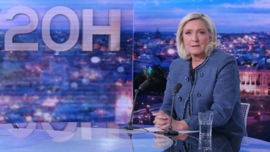Marine Le Pen was defiant in a television interview