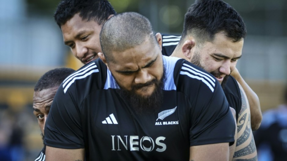 New Zealand All Blacks players train in Ineos-sponsored kit last year ahead of playing Australia in Sydney
