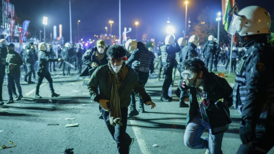 The massive protests rocking Turkey have descended into clashes with riot police