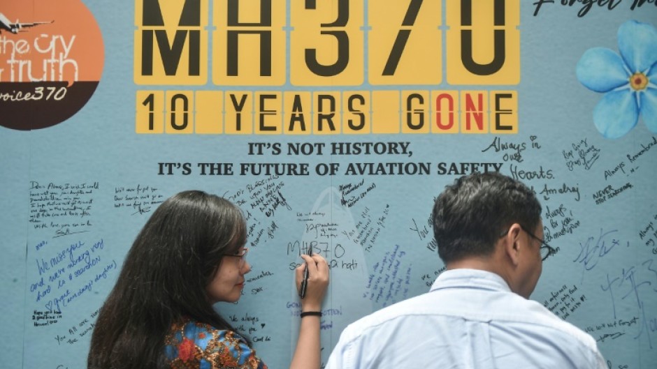An event was held to mark the 10th year since the Malaysia Airlines flight MH370 disappeared from radar screens