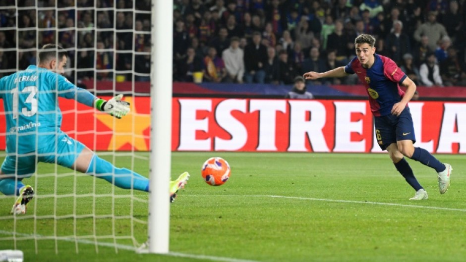 Gavi put Barcelona ahead after seven minutes against Betis