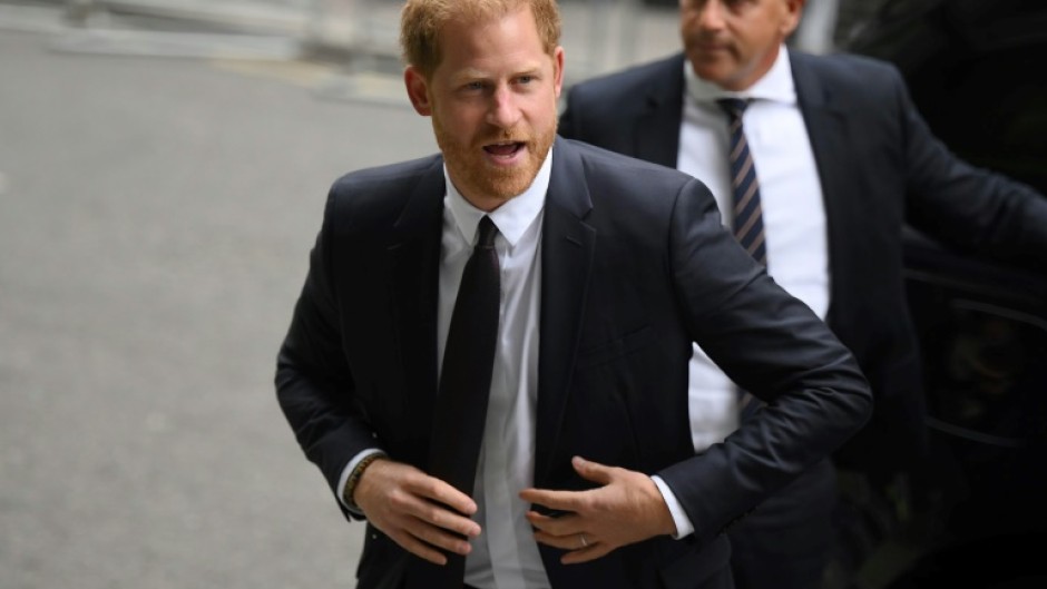 Britain's Prince Harry at the Royal Courts of Justice. File picture