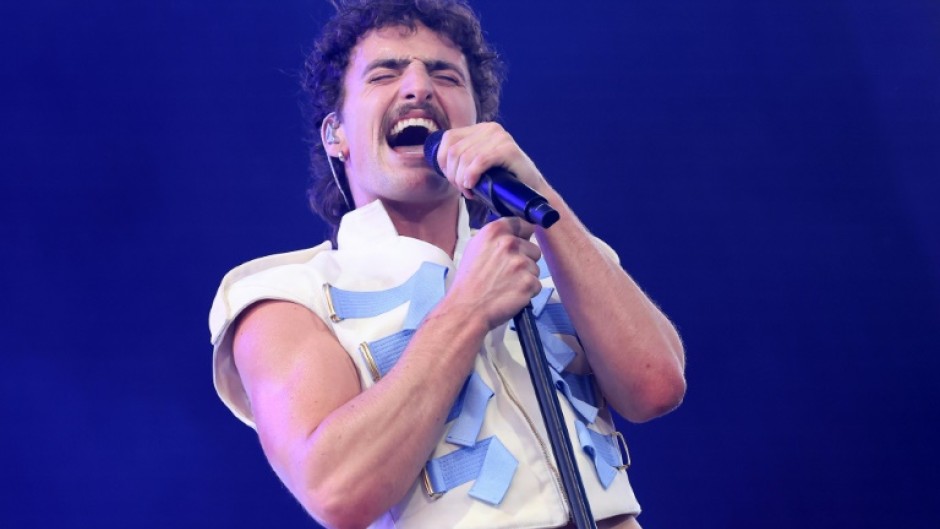 Benson Boone performs during the 2025 Coachella Valley Music and Arts Festival at Empire Polo Club on April 11, 2025 in Indio, California