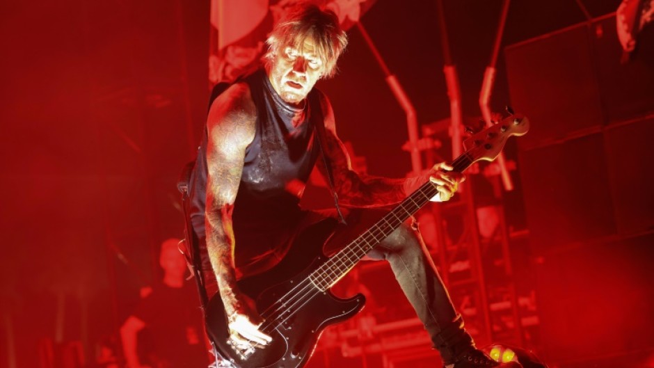 Rob Holliday of 'The Prodigy' performs at Coachella 2025