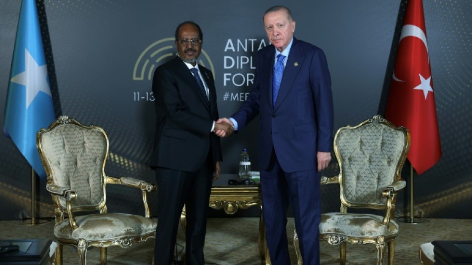 Erdogan met his Somali counterpart, Hassan Sheikh Mohamud, in Antalya
