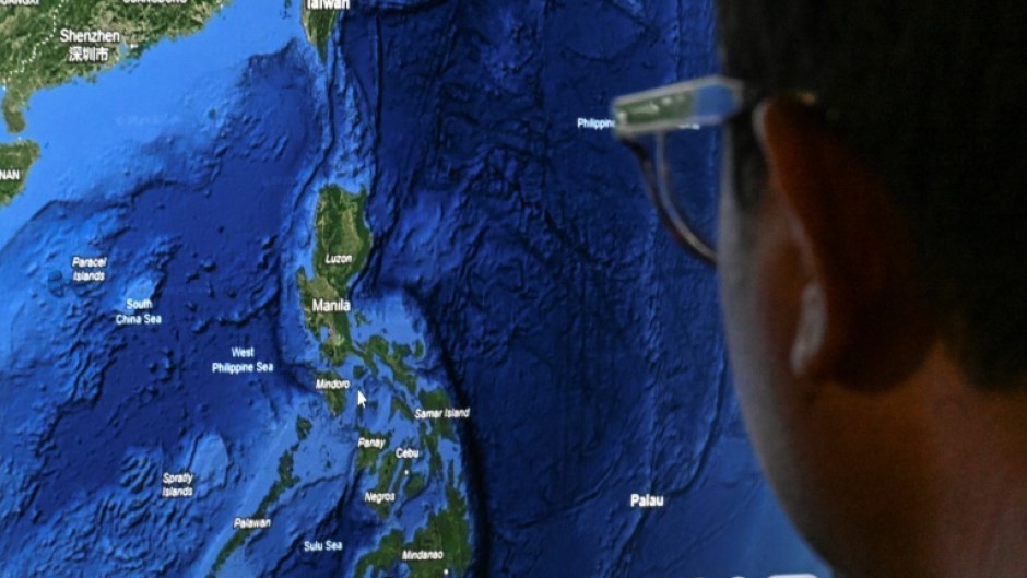 The name South China Sea remains visible to the north and west of the area newly identified as the West Philippine Sea