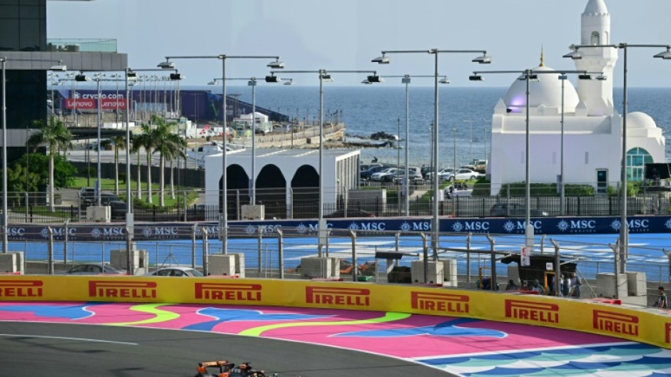 McLaren's Oscar Piastri in third practice in Jeddah