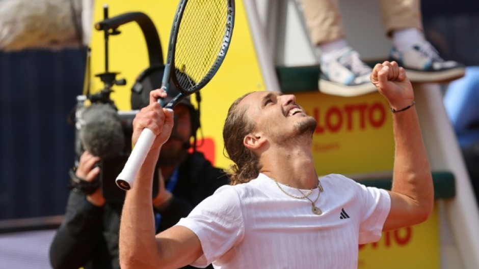 Germany's Alexander Zverev celebrated his 28th birthday winning the Munich title for a third time