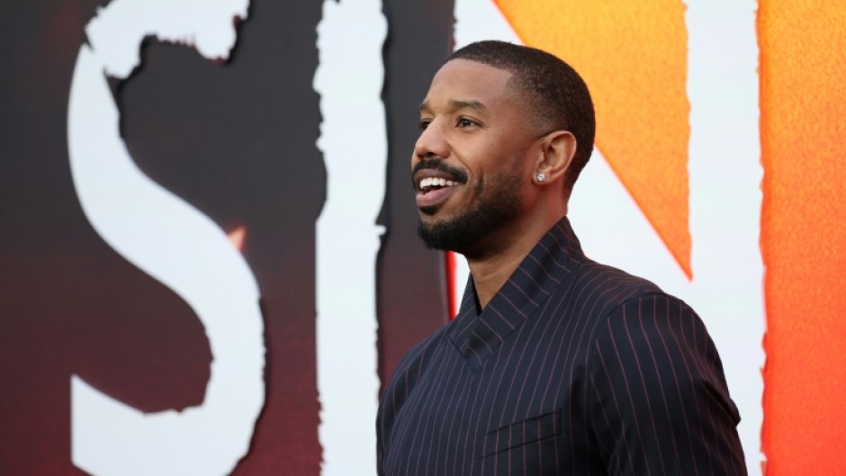 Actor Michael B. Jordan, who plays identical twins in Warner Bros.' new vampire thriller 'Sinners,' poses ahead of the film's European premiere in London on April 14, 2025