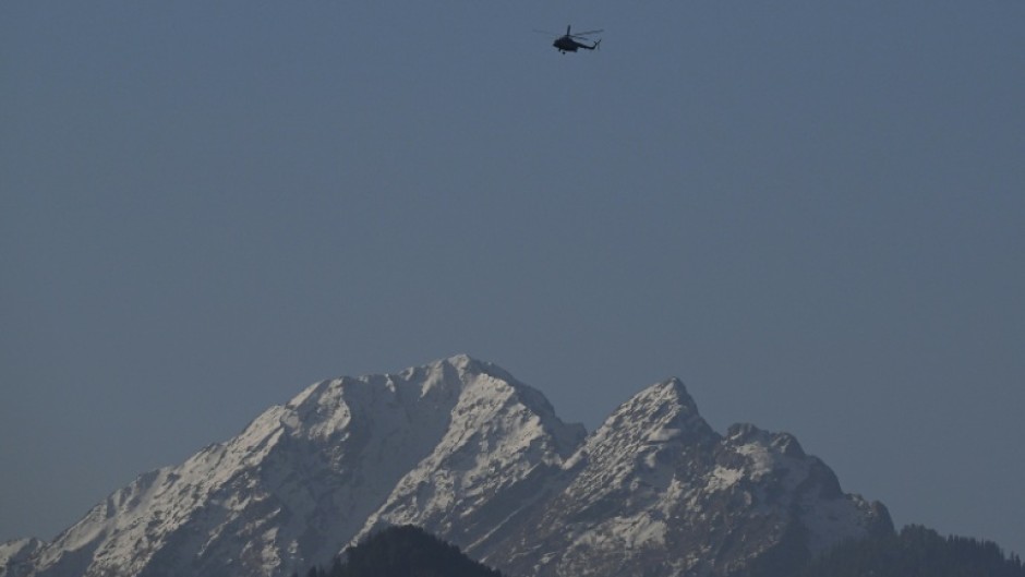 Indian military helicopters are searching for the attackers in the mountainous region