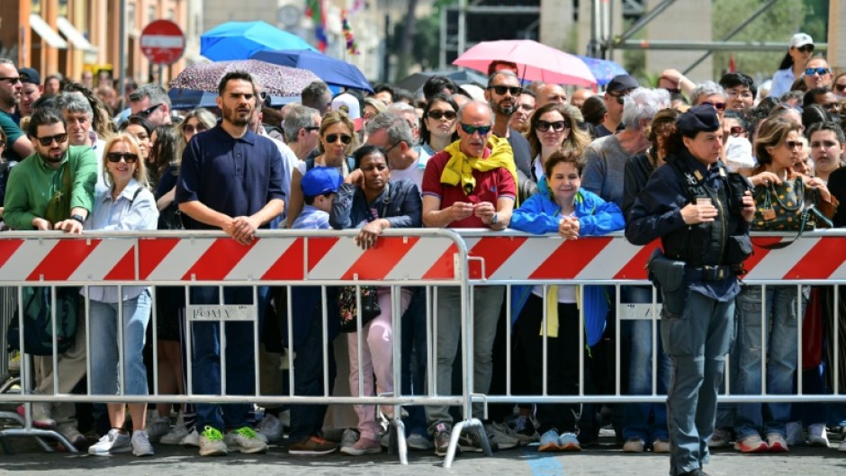 A massive security operation is underway for the funeral with hundreds of thousands of mourners due to head to Rome
