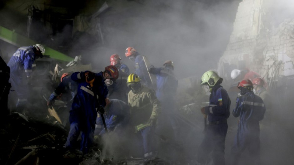 Moscow fired a barrage of missiles and drones at Kyiv