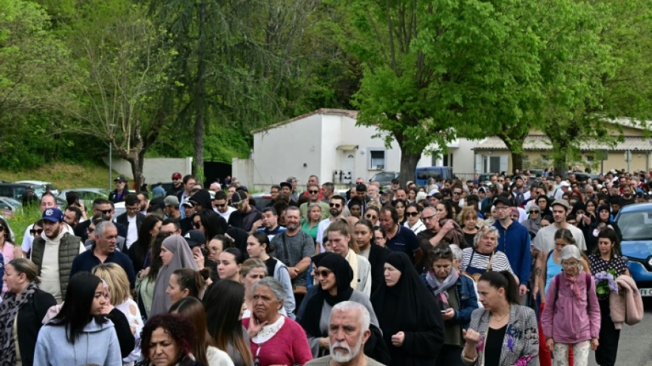 People marched in memory of the Malian stabbed to death in a mosque in an Islamophobic attack